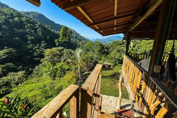 Casa Mariposa Azul (Blue Morpho)​ down the stairs